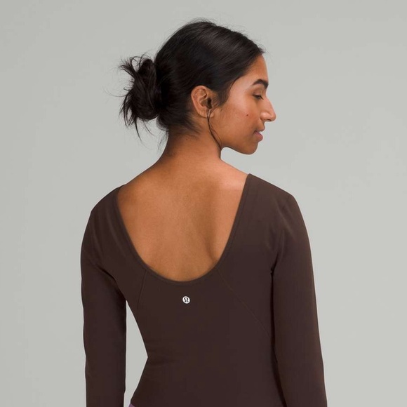 Lululemon Align Long Sleeve Top Brown - Picture 2 of 5